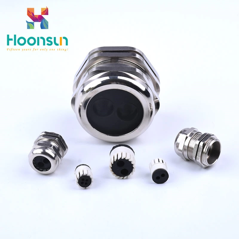 metal cable gland m type multiple waterproof cable gland