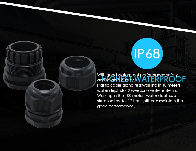 customized IP68 waterproof split nylon plastic cable gland supplier