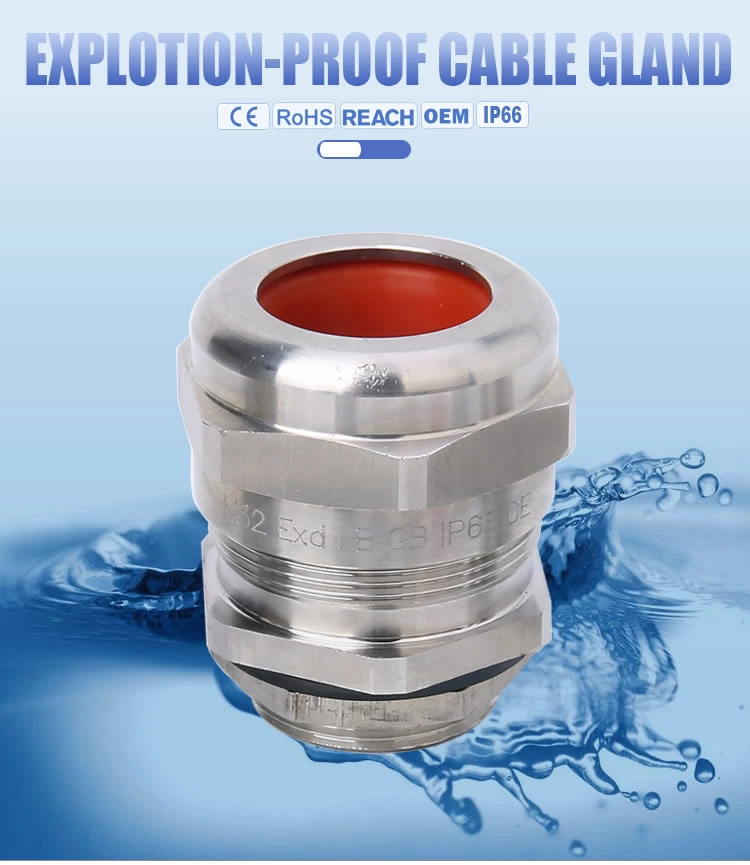simple explosionproof brass armoured cable gland