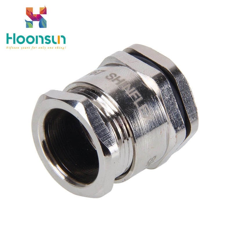 waterproof ip68 single compression type brass cable gland
