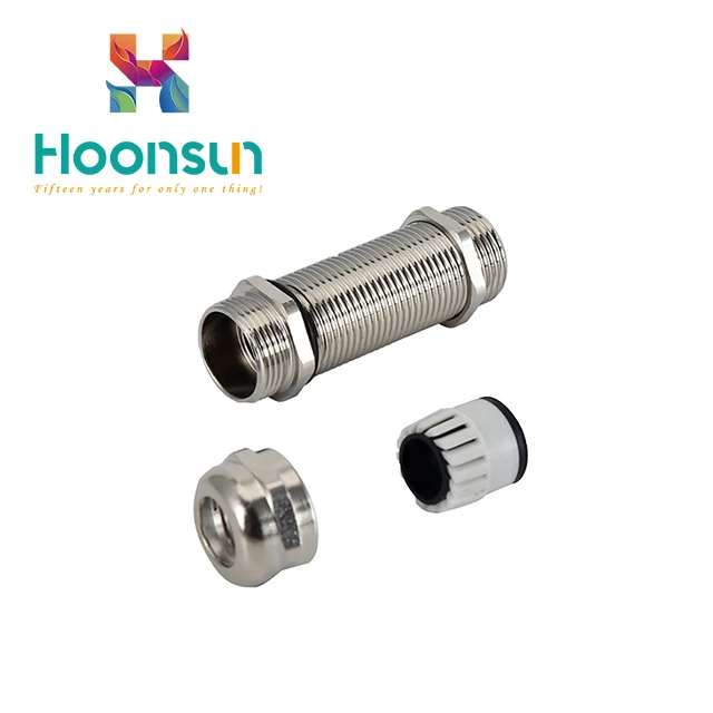 ip68 waterproof length type brass m thread type cable gland